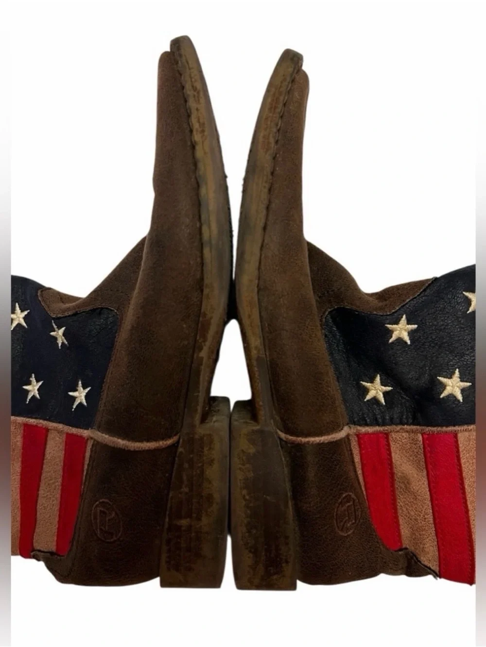 Roper Patriotic Cowboy Boots Kids 3 (Fits Women’s 5) – USA Flag Western Boots